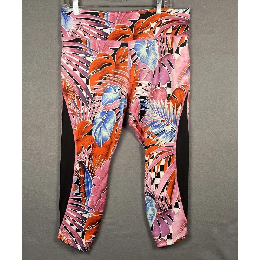 Floral Hawaiian Nike Cropped Leggings AB3 Pink CD9729-686 Women's Size‎ XXL